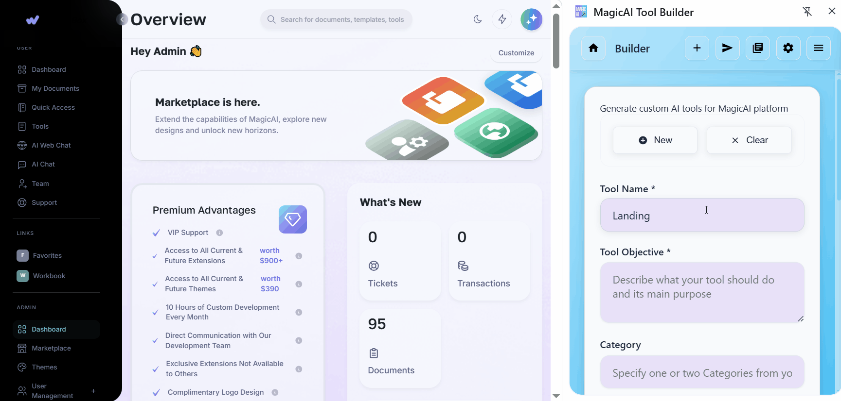 MagicAI Tool Builder Demo